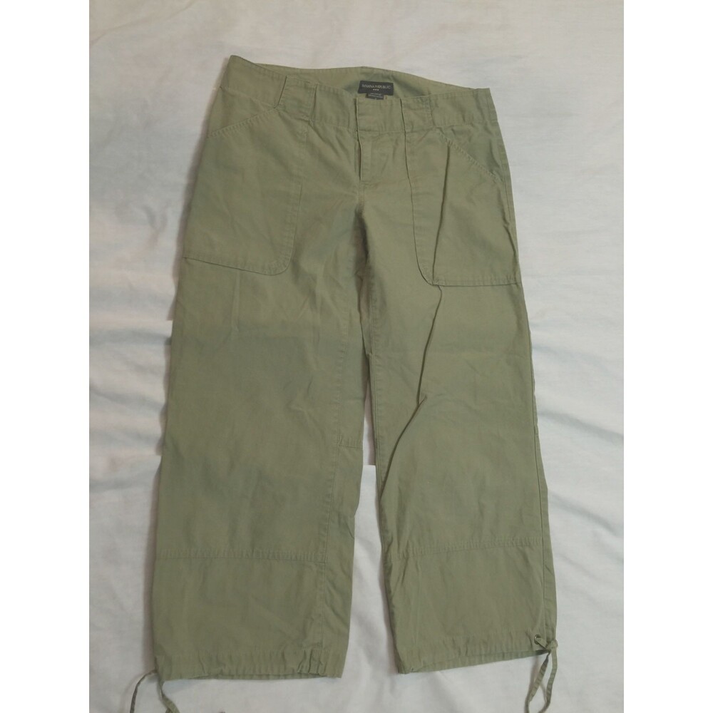 BANANA REPUBLIC WOMENS CAPRIS PANTS 100% COTTON SIZE 2